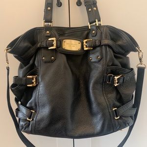 Black Michael Kors Large Tote Purse Shoulder Bag